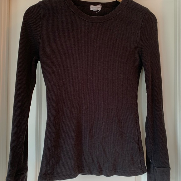 Fitted Ribbed Long Sleeve Tee (US S) - Picture 5 of 6